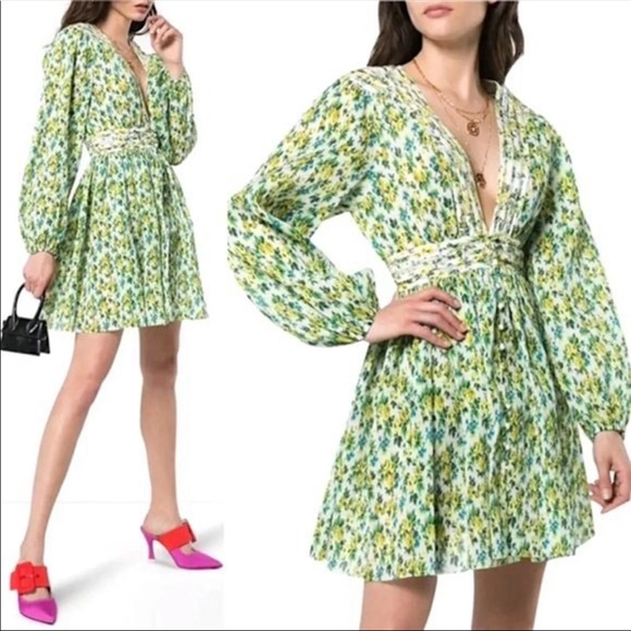 O.P.T X EMILY LUCIANO • Pleated Midi Dress - Picture 2 of 11